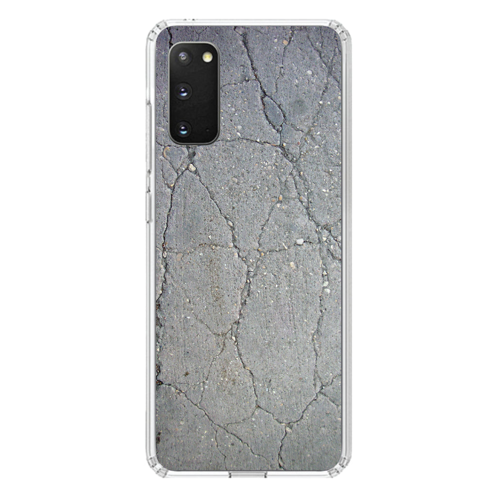 Grey Cracked Concrete Clear Shockproof iPhone Case, view 15