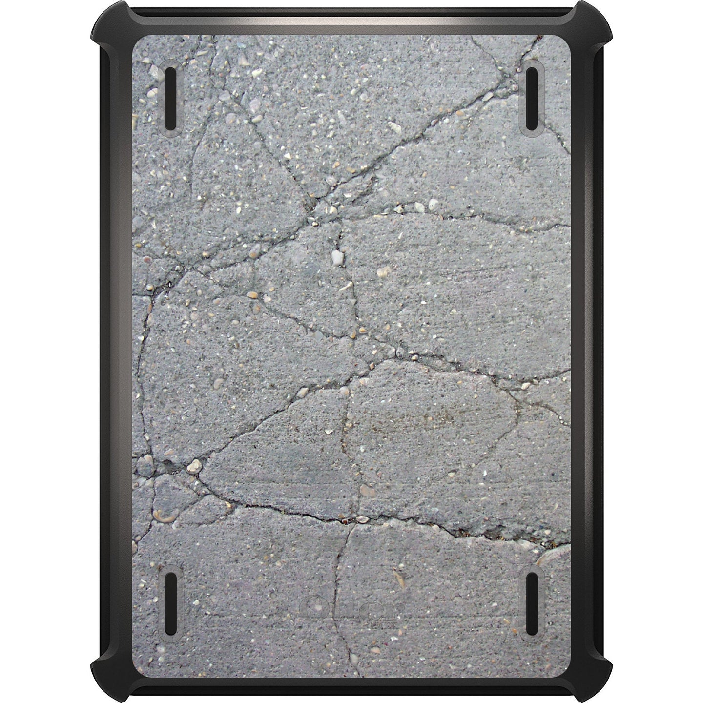 DistinctInk™ OtterBox Defender Series Case for Apple iPad / iPad Pro / iPad Air / iPad Mini - Grey Cracked Concrete