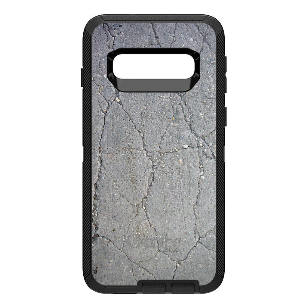 Grey Cracked Concrete OtterBox Defender Case for iPhone & Galaxy, view 9