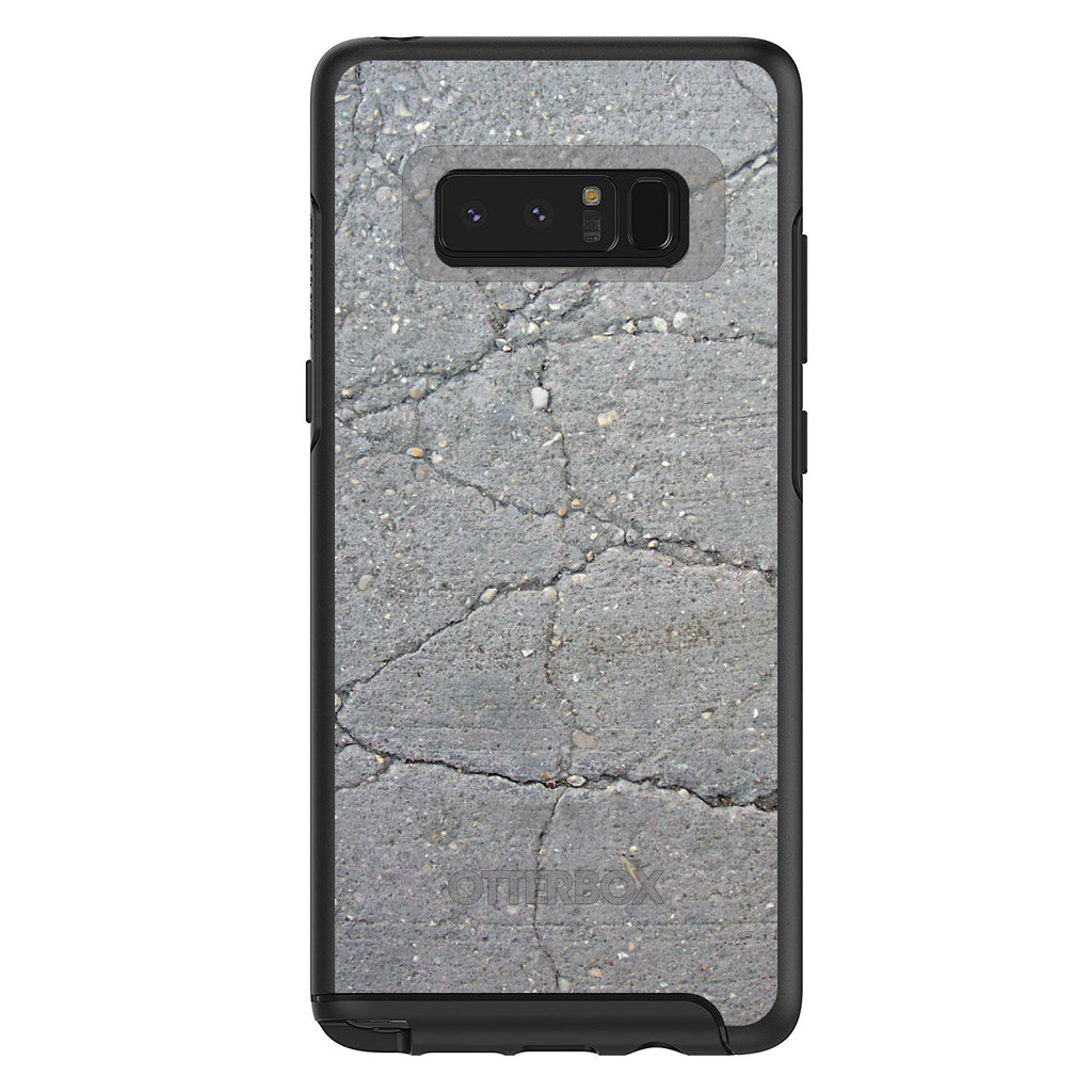 Grey Cracked Concrete OtterBox Symmetry Case for iPhone & Galaxy, view 14