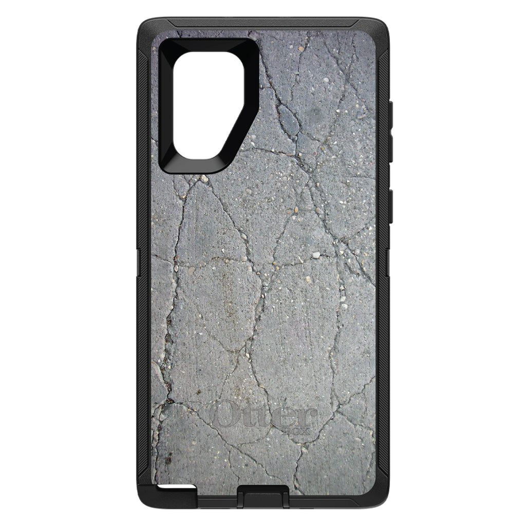 Grey Cracked Concrete OtterBox Defender Case for iPhone & Galaxy, view 14