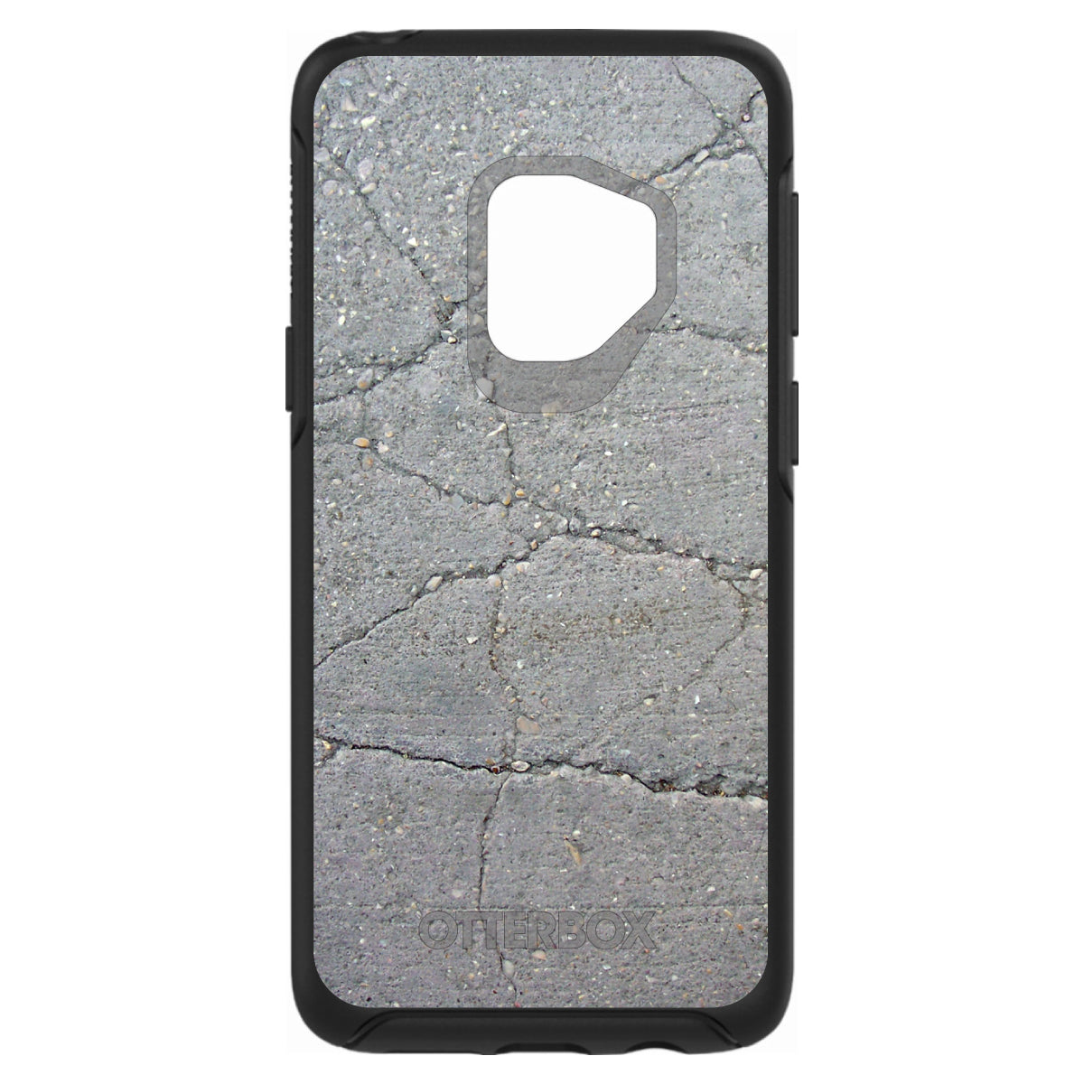 Grey Cracked Concrete OtterBox Symmetry Case for iPhone & Galaxy, view 8