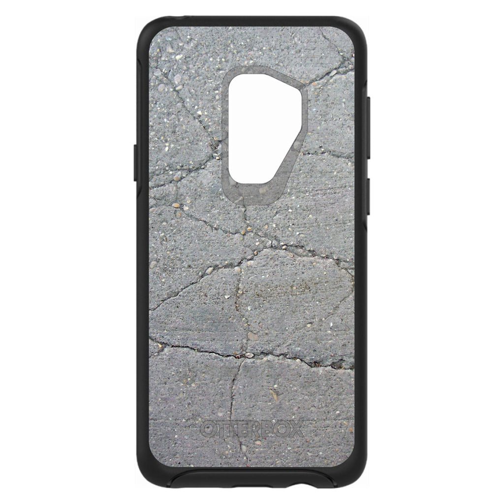 Grey Cracked Concrete OtterBox Symmetry Case for iPhone & Galaxy, view 9