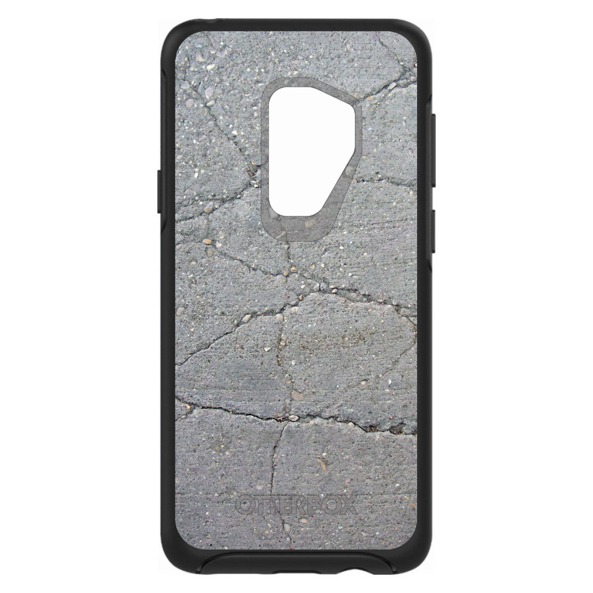Grey Cracked Concrete OtterBox Symmetry Case for iPhone & Galaxy, view 9