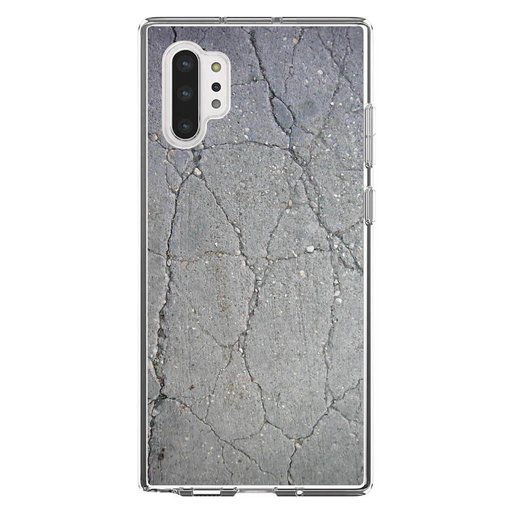 Grey Cracked Concrete Clear Shockproof iPhone Case, view 10