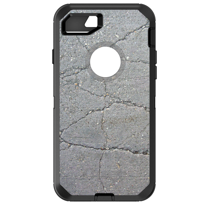 DistinctInk™ OtterBox Defender Series Case for Apple iPhone / Samsung Galaxy / Google Pixel - Grey Cracked Concrete