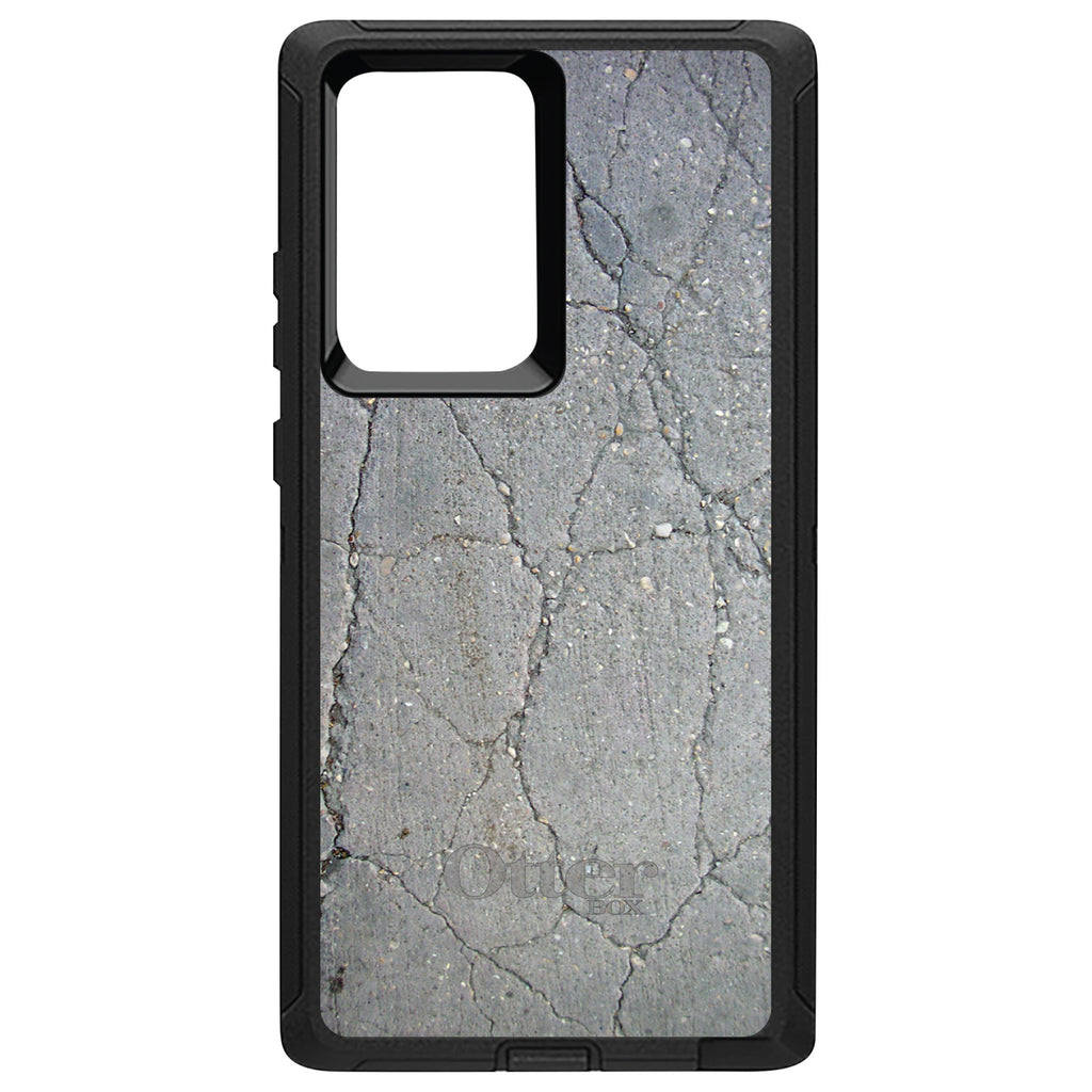 Grey Cracked Concrete OtterBox Defender Case for iPhone & Galaxy, view 13