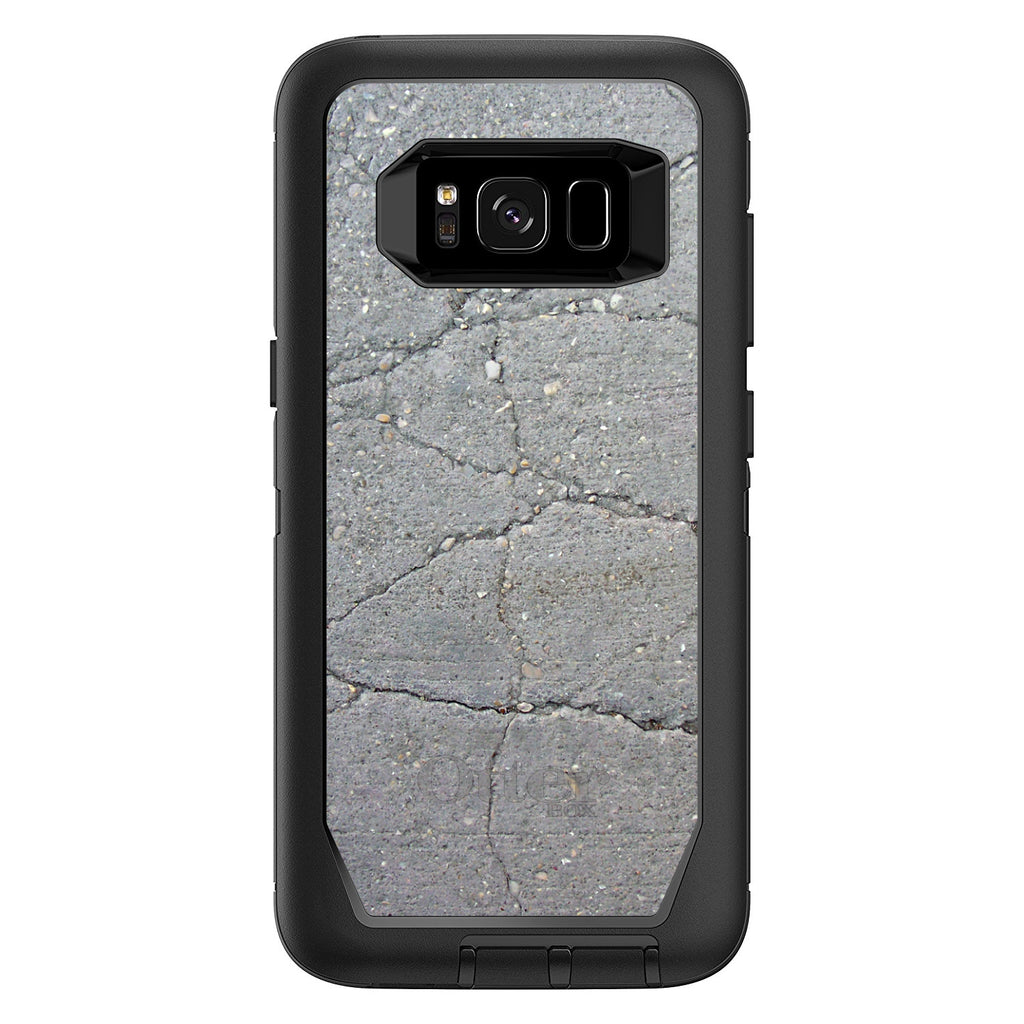 Grey Cracked Concrete OtterBox Defender Case for iPhone & Galaxy, view 12