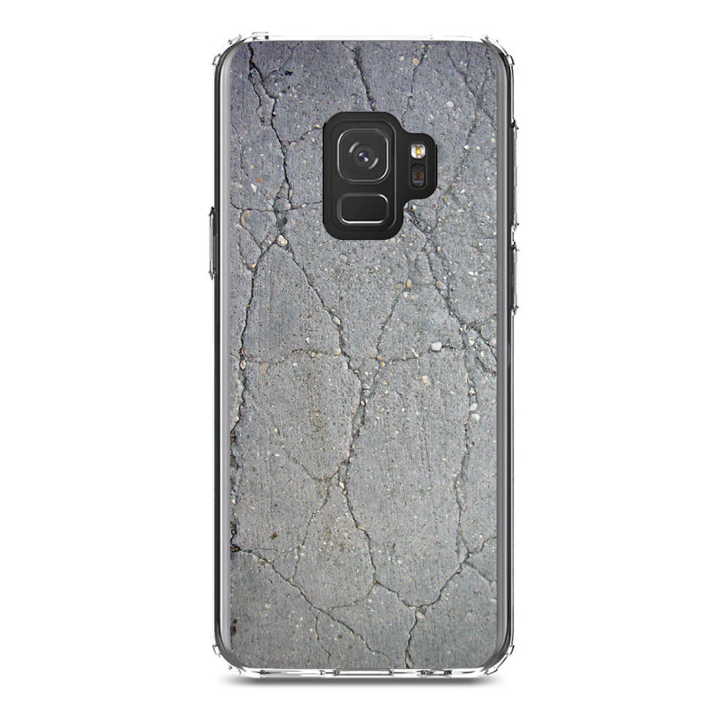 Grey Cracked Concrete Clear Shockproof iPhone Case, view 19