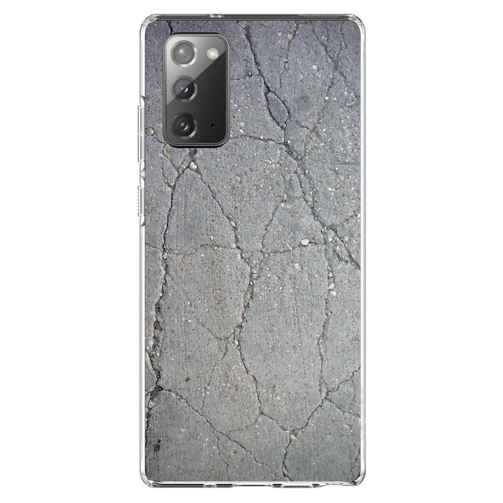 Grey Cracked Concrete Clear Shockproof iPhone Case, view 7