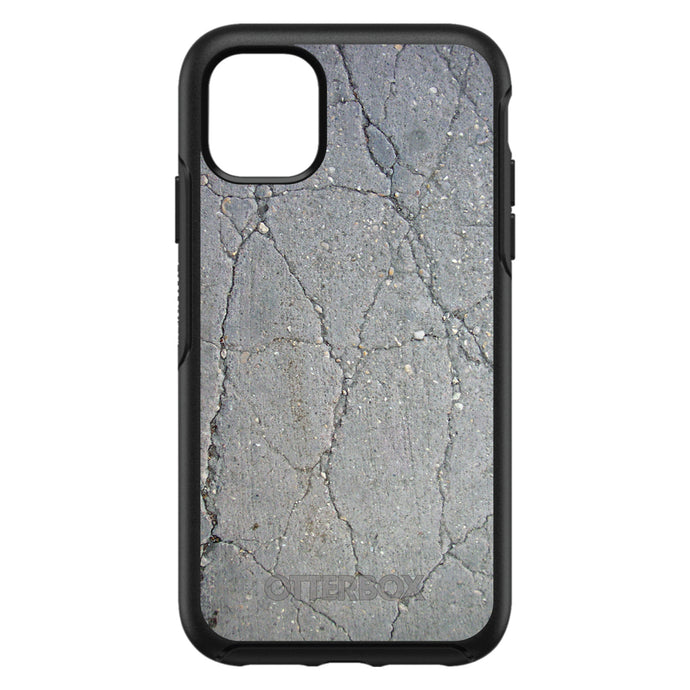 DistinctInk™ OtterBox Symmetry Series Case for Apple iPhone / Samsung Galaxy / Google Pixel - Grey Cracked Concrete
