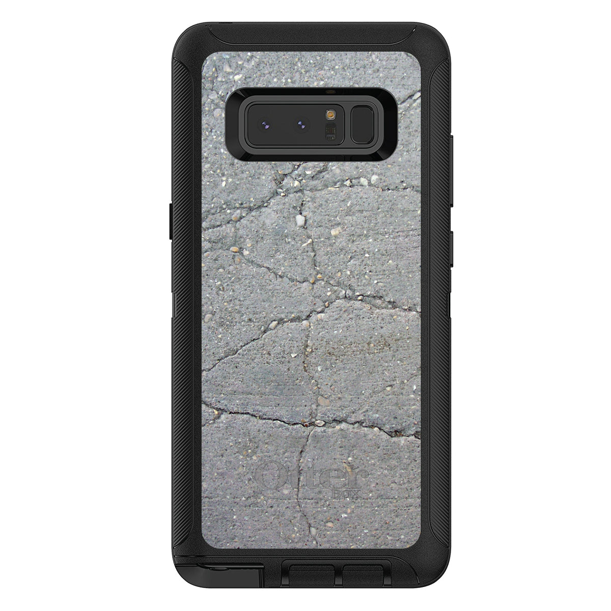 Grey Cracked Concrete OtterBox Defender Case for iPhone & Galaxy, view 17