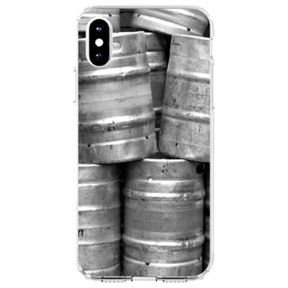 Beer Kegs Clear Shockproof iPhone Case, view 3
