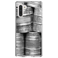 DistinctInk® Clear Shockproof Hybrid Case for Apple iPhone / Samsung Galaxy / Google Pixel - Beer Kegs