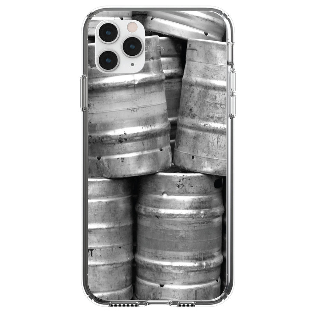 Beer Kegs Clear Shockproof iPhone Case