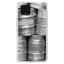 DistinctInk® Clear Shockproof Hybrid Case for Apple iPhone / Samsung Galaxy / Google Pixel - Beer Kegs