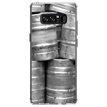 DistinctInk® Clear Shockproof Hybrid Case for Apple iPhone / Samsung Galaxy / Google Pixel - Beer Kegs