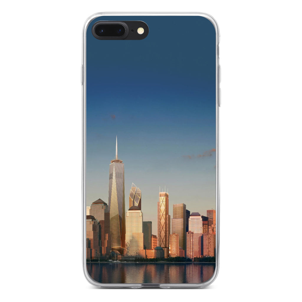 New York Skyline New Clear Shockproof iPhone Case, view 6