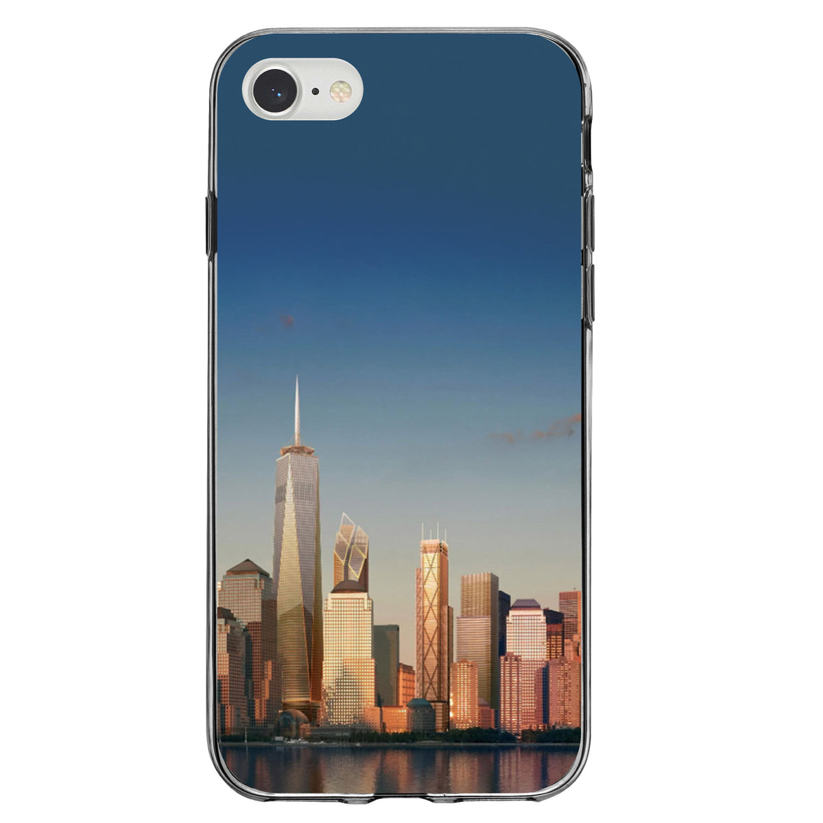 New York Skyline New Clear Shockproof iPhone Case, view 5