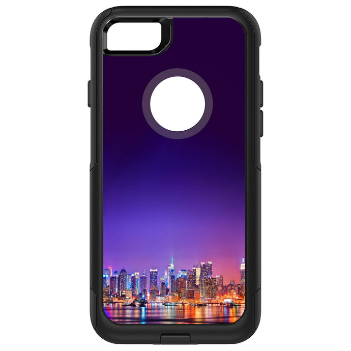 DistinctInk OtterBox Commuter Series Case for Apple iPhone or Samsung Galaxy - New York Skyline Night