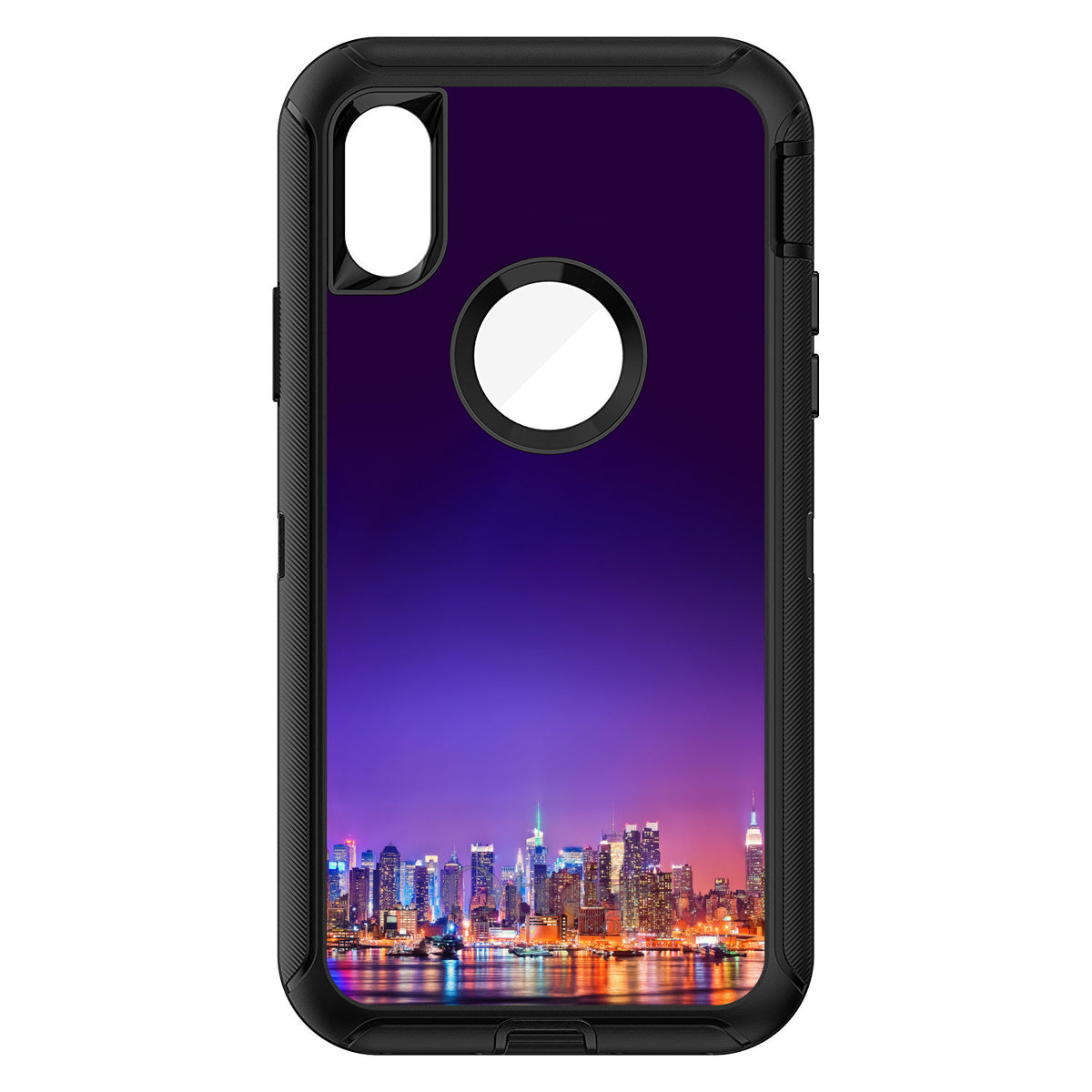 New York Skyline Night OtterBox Defender Case for iPhone & Galaxy, view 3