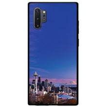 DistinctInk® Hard Plastic Snap-On Case for Apple iPhone or Samsung Galaxy - Seattle Skyline Night