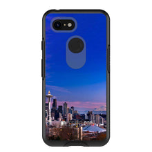 DistinctInk™ OtterBox Symmetry Series Case for Apple iPhone / Samsung Galaxy / Google Pixel - Seattle Skyline Night