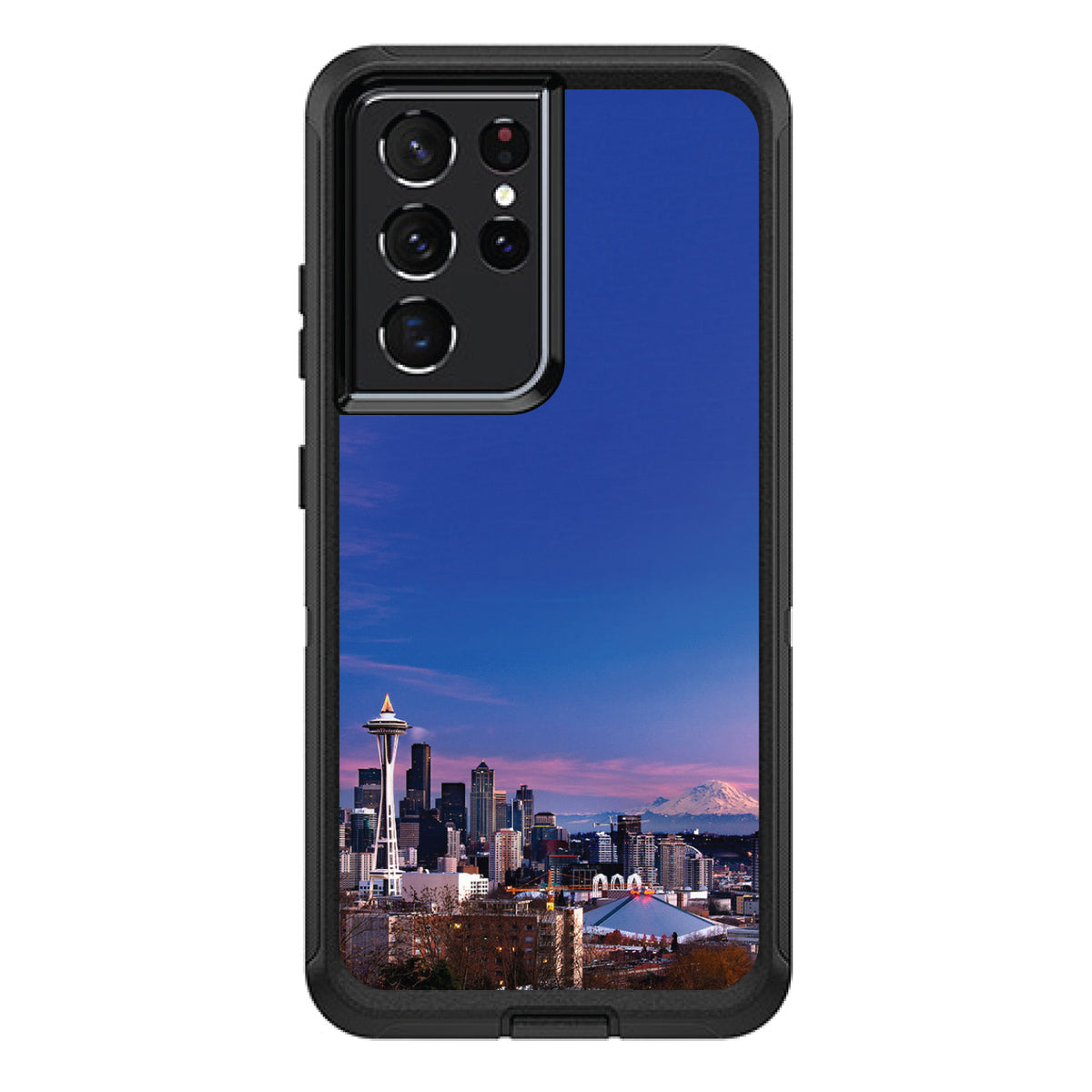 Seattle Skyline Night OtterBox Defender Case for iPhone & Galaxy, view 7