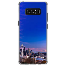 DistinctInk® Clear Shockproof Hybrid Case for Apple iPhone / Samsung Galaxy / Google Pixel - Seattle Skyline Night