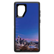 DistinctInk™ OtterBox Defender Series Case for Apple iPhone / Samsung Galaxy / Google Pixel - Seattle Skyline Night