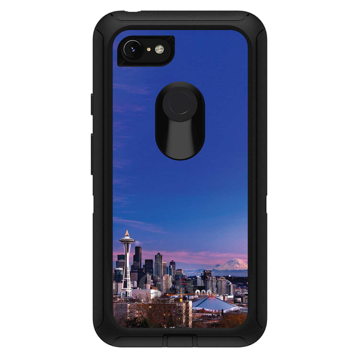 Seattle Skyline Night OtterBox Defender Case for iPhone & Galaxy, view 18