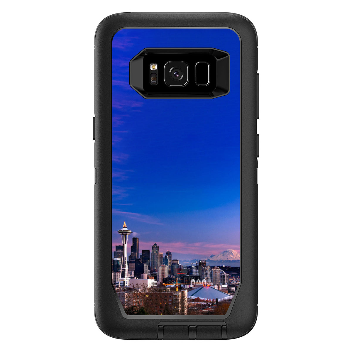 Seattle Skyline Night OtterBox Defender Case for iPhone & Galaxy, view 12