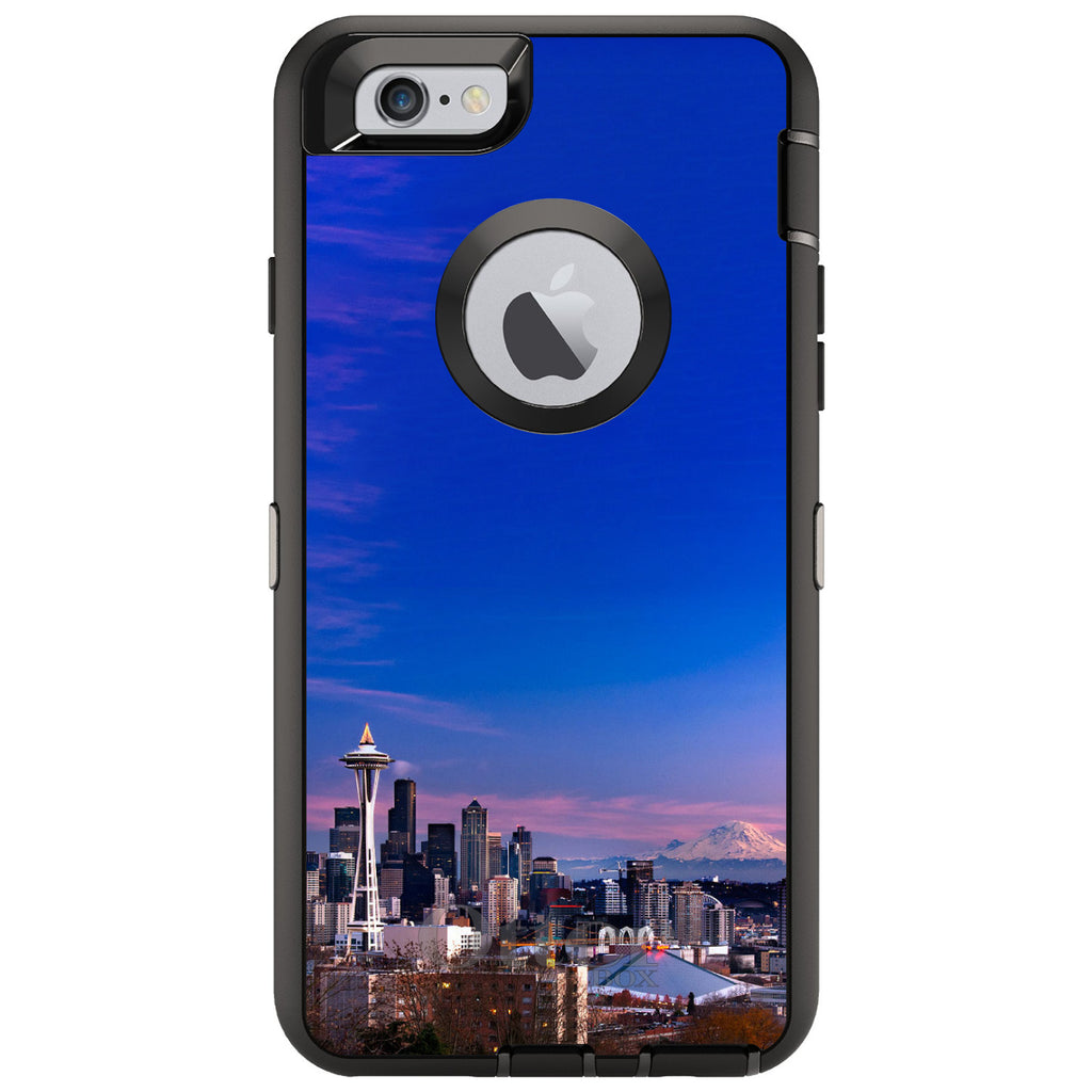 Seattle Skyline Night OtterBox Defender Case for iPhone & Galaxy, view 4