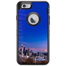 DistinctInk™ OtterBox Defender Series Case for Apple iPhone / Samsung Galaxy / Google Pixel - Seattle Skyline Night