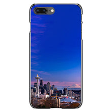 DistinctInk® Hard Plastic Snap-On Case for Apple iPhone or Samsung Galaxy - Seattle Skyline Night