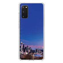 DistinctInk® Clear Shockproof Hybrid Case for Apple iPhone / Samsung Galaxy / Google Pixel - Seattle Skyline Night