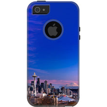 DistinctInk™ OtterBox Commuter Series Case for Apple iPhone or Samsung Galaxy - Seattle Skyline Night