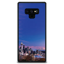 DistinctInk® Hard Plastic Snap-On Case for Apple iPhone or Samsung Galaxy - Seattle Skyline Night