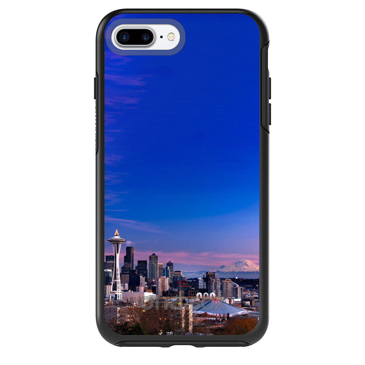 Seattle Skyline Night OtterBox Symmetry Case for iPhone & Galaxy, view 2