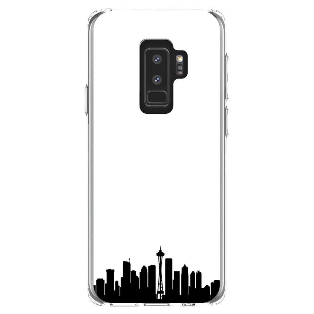 Seattle Skyline Silhouette Clear Shockproof iPhone Case, view 20