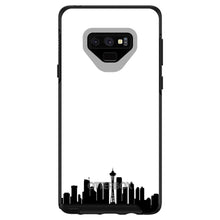 DistinctInk™ OtterBox Symmetry Series Case for Apple iPhone / Samsung Galaxy / Google Pixel - Seattle Skyline Silhouette