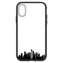 DistinctInk™ OtterBox Symmetry Series Case for Apple iPhone / Samsung Galaxy / Google Pixel - Seattle Skyline Silhouette