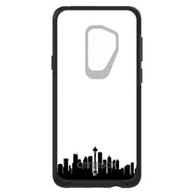 DistinctInk™ OtterBox Symmetry Series Case for Apple iPhone / Samsung Galaxy / Google Pixel - Seattle Skyline Silhouette