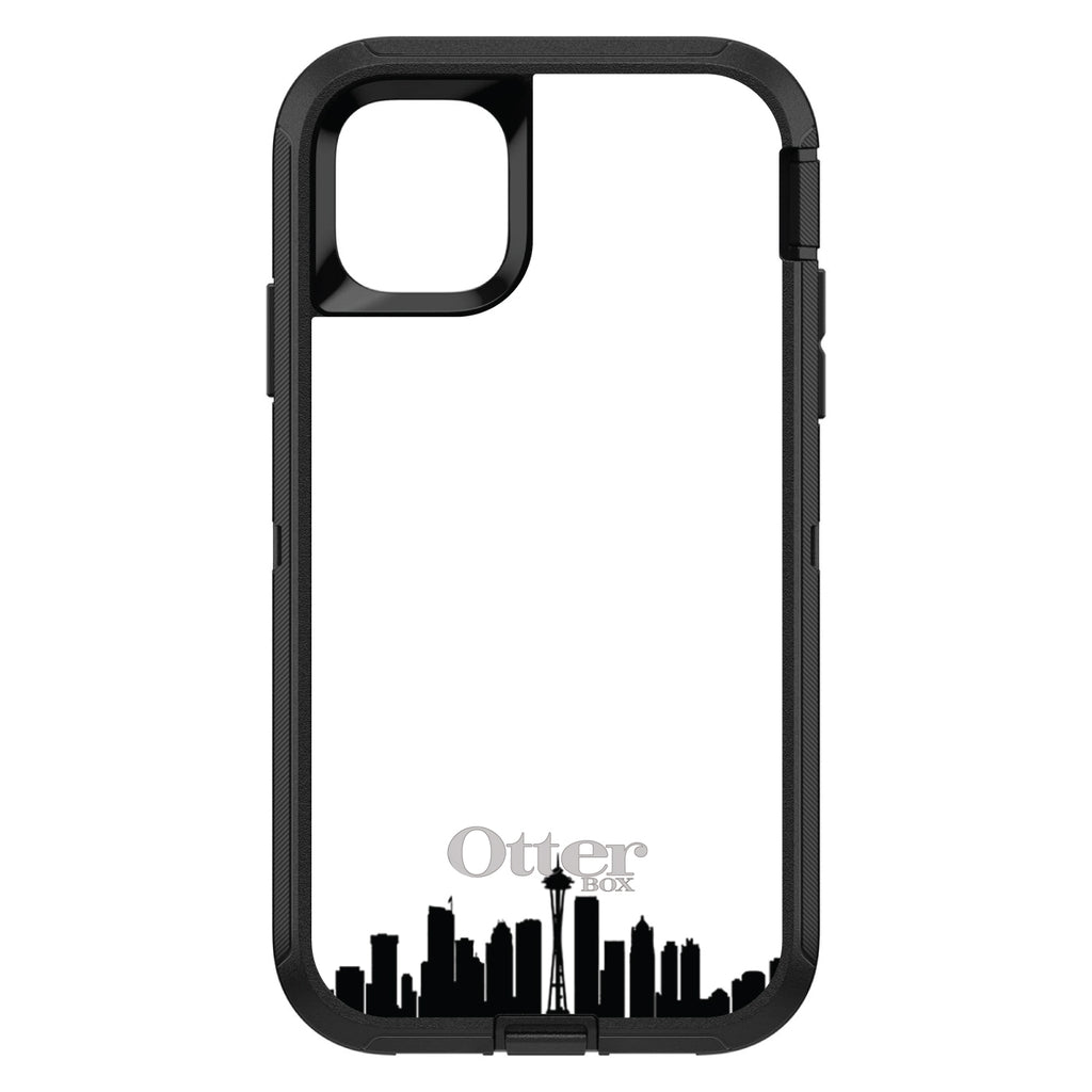 Seattle Skyline Silhouette OtterBox Defender Case for iPhone & Galaxy, view 2