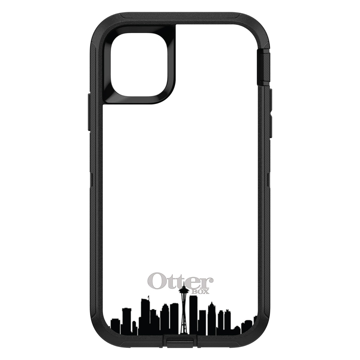 Seattle Skyline Silhouette OtterBox Defender Case for iPhone & Galaxy, view 2