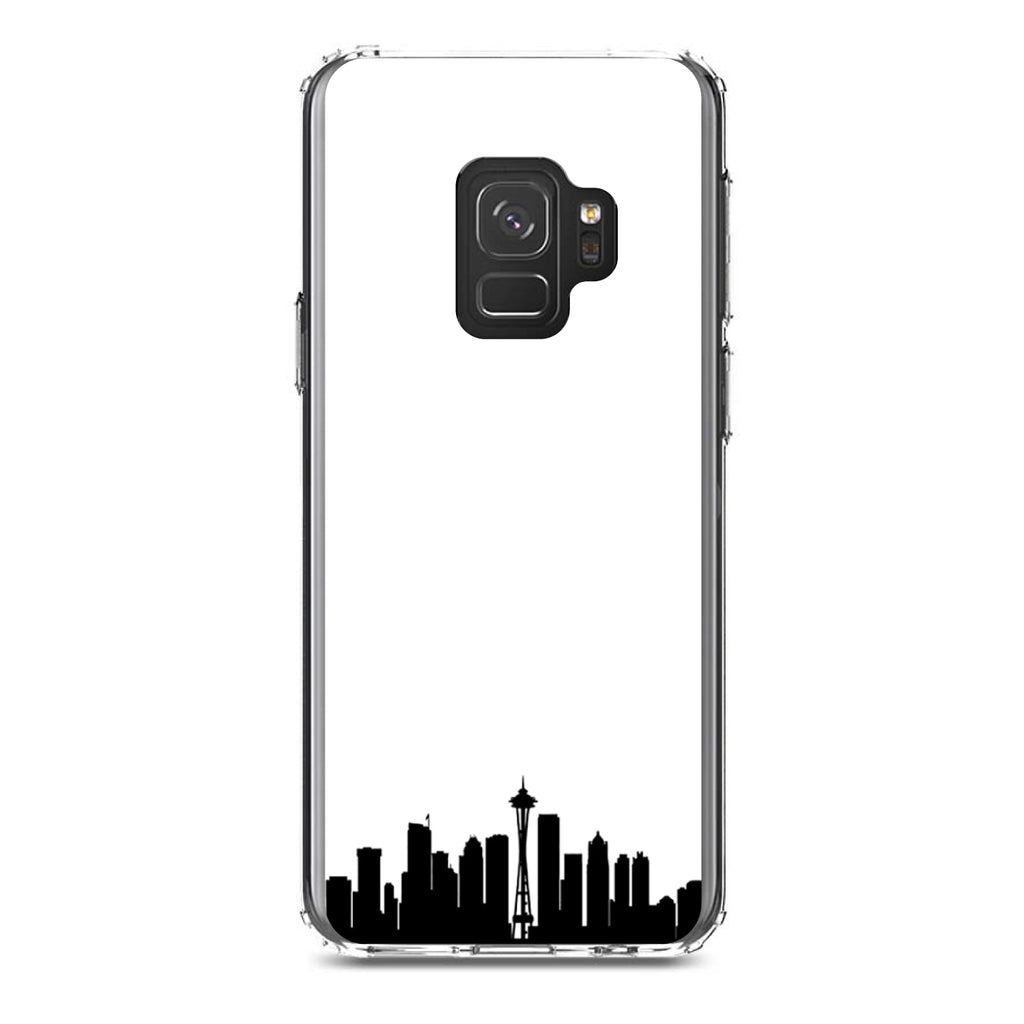 Seattle Skyline Silhouette Clear Shockproof iPhone Case, view 19