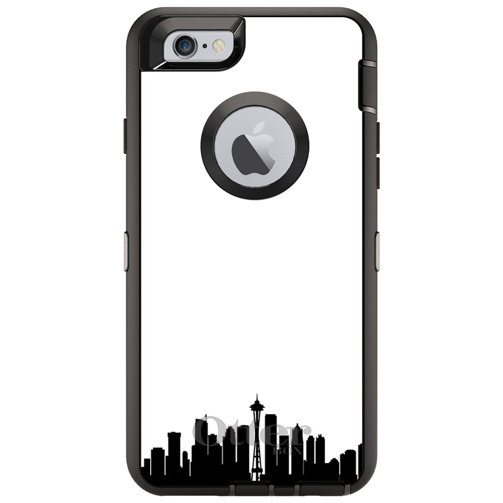 Seattle Skyline Silhouette OtterBox Defender Case for iPhone & Galaxy, view 4