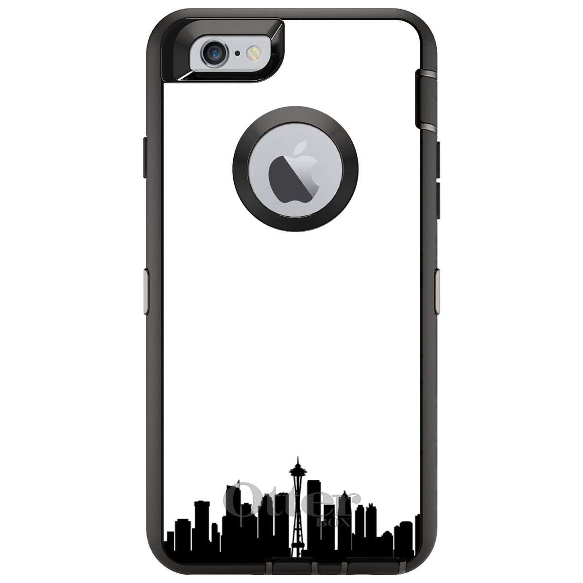 Seattle Skyline Silhouette OtterBox Defender Case for iPhone & Galaxy, view 4