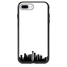 DistinctInk™ OtterBox Symmetry Series Case for Apple iPhone / Samsung Galaxy / Google Pixel - Seattle Skyline Silhouette