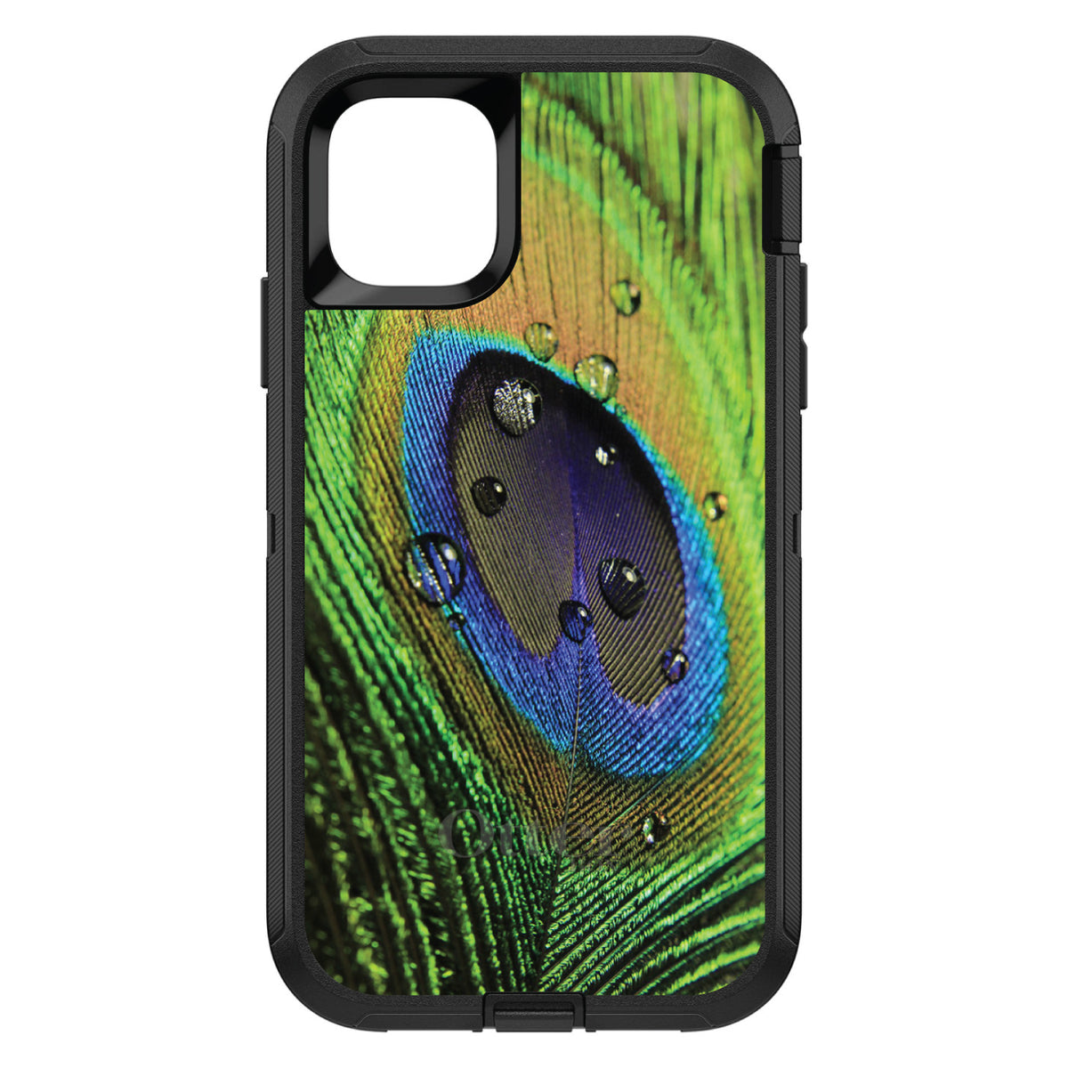 Peacock Feather Close Up OtterBox Defender Case for iPhone & Galaxy, view 2